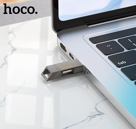 USB Flash Drive 128GB Smart Type-C 3.2 Gen 1 (UD14) 2 в 1 , скорость записи 60-100 МБ/С, скорость чтения 160-200МБ/С