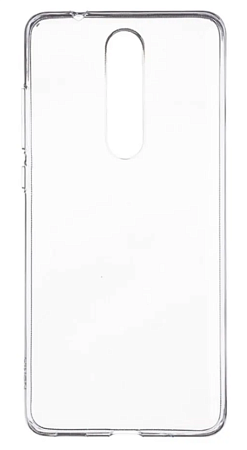 Чехол силиконовый для Nokia 5.1 Plus/X5, прозрачный