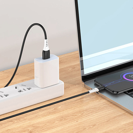 USB Кабель Micro, HOCO, X82, силиконовый, 1м, черный