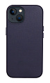 Чехол-накладка для iPhone 14, экокожа, магнитный (MagSafe), синий