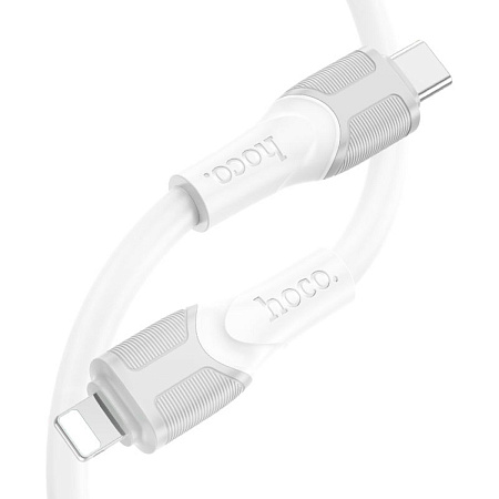 Кабель Lightning to Type-C (PD), HOCO, X106, 3м, белый