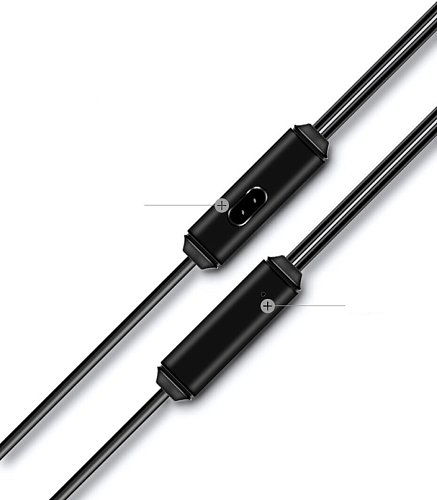Проводные наушники M14 Universal Earphone, вакуумные с микрофоном, HOCO, черные