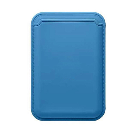 Чехол для карт (MagSafe), без лого, силиконовый, X-CASE, синий
