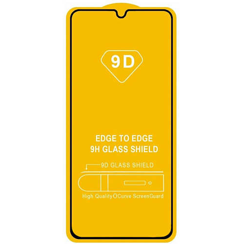 Защитное стекло на Samsung Galaxy A14 (4G), 9D, черный, X-CASE