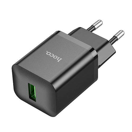 Сетевое зарядное устройство, 1 USB 3.0 QC (N26), HOCO, черный