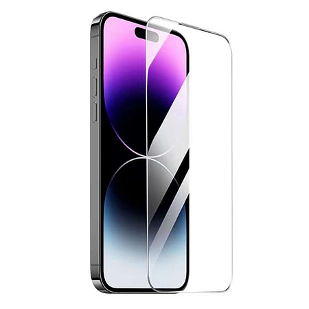 Защитное стекло для iPhone 15 Pro Max, A35, HOCO, Corning original screen large arc edge tempered glass, черное