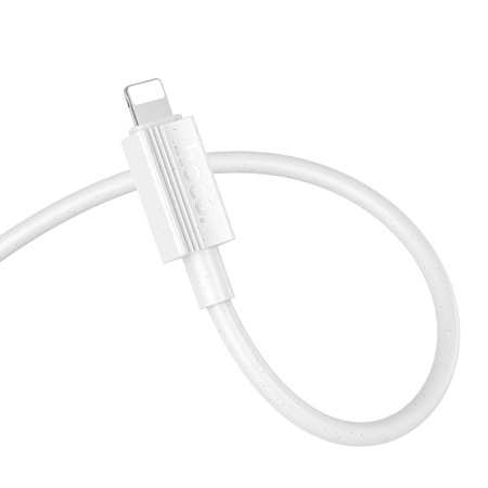 Кабель Lightning to Type-C (PD), HOCO, X107, 1м, белый