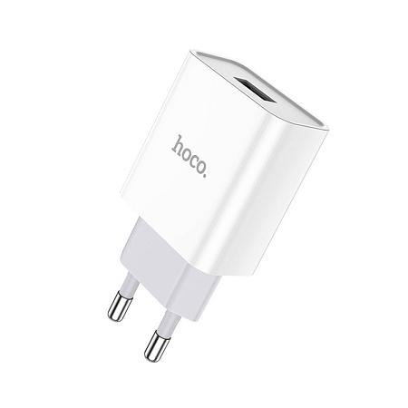 Сетевое зарядное устройство, 1 USB 2.1A (C81A), HOCO, белый