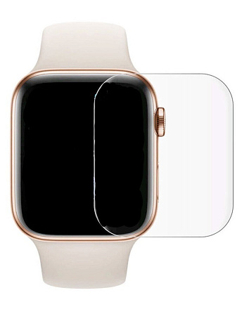 Защитное стекло на Apple Watch, 45mm, ультрафиолет, прозрачное