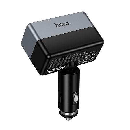 Разветвитель прикуривателя на 1 USB 15W + 2 PD 30W + 1 прикуриватель, Z59A, HOCO, черный