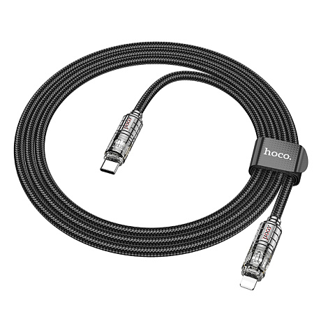 Кабель Lightning to Type-C (PD), HOCO, U122, 1.2м, черный