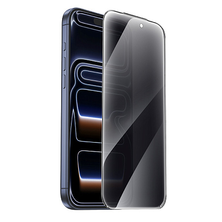 Защитное стекло для iPhone 17 Pro Max, A777 Plus, HOCO, антишпионское, черное