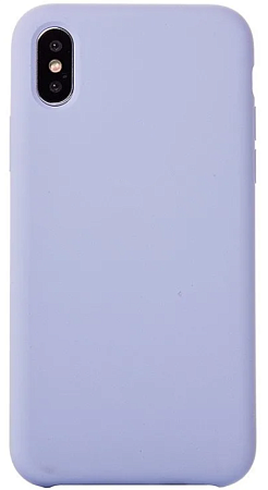 Чехол-накладка для iPhone X/XS, Silicon Case, светло-сиреневый (43)