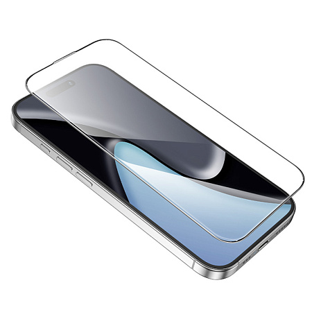 Защитное стекло для iPhone 16 Pro/17, A40, HOCO, прозрачность 95%, тонкая рамка