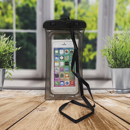 Чехол универсальный влагоустойчивый с надувным бортиком, черный