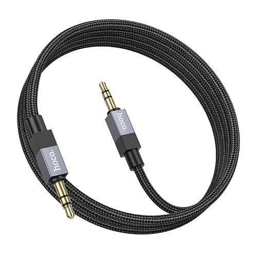 AUX Audio кабель 3,5 мм, UPA32, HOCO, длина 1 метр, цвет черный