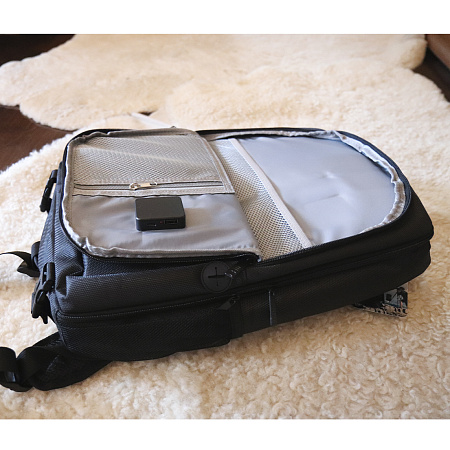 Рюкзак водонепроницаемый для фотоаппарата, камеры и др., 5018, PULUZ, с солнечной батареей 12Вт, черный