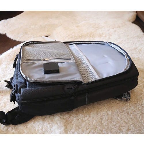 Рюкзак водонепроницаемый для фотоаппарата, камеры и др., 5018, PULUZ, с солнечной батареей 12Вт, черный