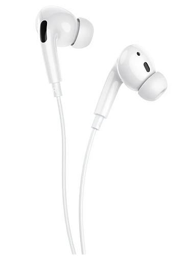 Проводные наушники M1 Pro Original series earphones, вакуумные с микрофоном, HOCO, белые