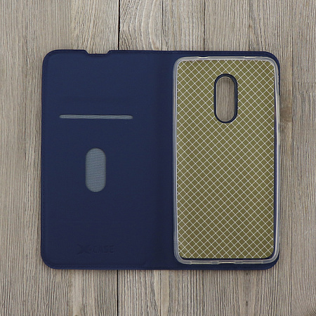 Чехол-книжка для Xiaomi Redmi Note 4/Note 4X, X-CASE, боковой, синий
