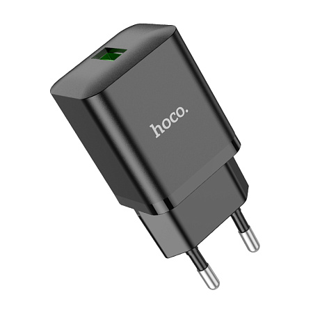 Сетевое зарядное устройство, 1 USB 3.0 QC (N26), HOCO, черный