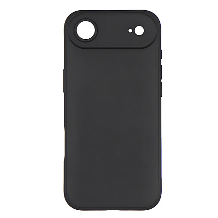 Чехол силиконовый для iPhone 17 Air, с микрофиброй внутри, с защитой камеры, X-CASE, черный