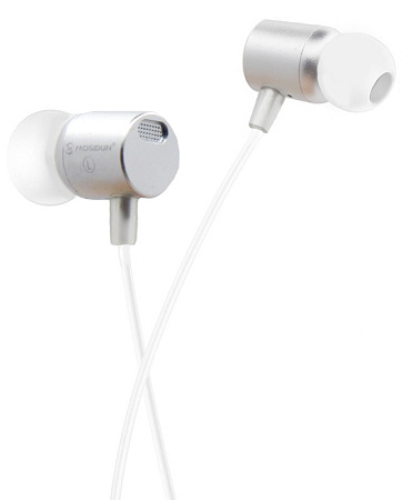 Наушники Mosidun Z21, белые с серебряным