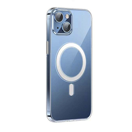 Чехол для iPhone 15, PC+TPU, Магнитный (MagSafe), AS4, HOCO, прозрачный