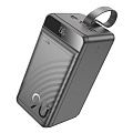 Универсальный Доп. Аккумулятор 90000mAh, J123D, HOCO, выход: 1 USB 22.3W+ 2 USB 5V/2+1 PD 20W, черный