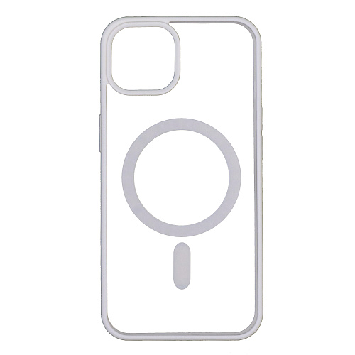 Чехол силиконовый для iPhone 13 (6.1), Магнитный (MagSafe), X-CASE, белый