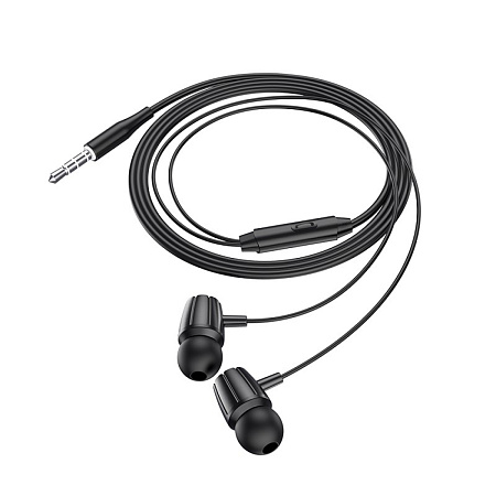 Проводные наушники M88, Graceful universal earphones with mic, HOCO, вакуумные с микрофоном, черный