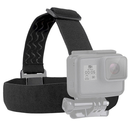 Налобное крепление для GoPro и других экшн камер, PULUZ, черный
