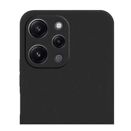 Чехол силиконовый для Xiaomi Redmi 12 (4G)/redmi 12 (5G)/Note 12R, с защитой камеры, X-CASE, черный
