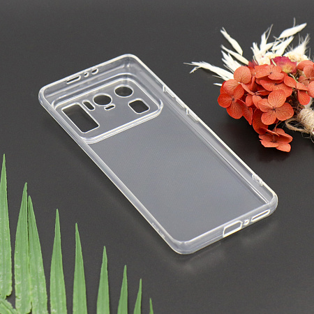 Чехол силиконовый для Xiaomi Mi 11 Ultra, с защитой камеры, X-CASE, прозрачный