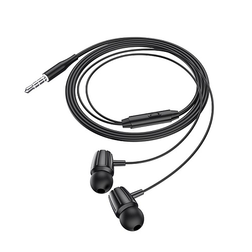 Проводные наушники M88, Graceful universal earphones with mic, HOCO, вакуумные с микрофоном, черный