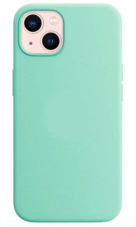 Чехол-накладка для iPhone 14, Silicon Case, без лого, бирюзовый