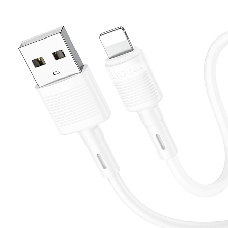 USB дата кабель Lightning, HOCO, X83, 1м, белый