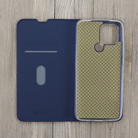 Чехол-книжка для Xiaomi Poco C50/Poco C51/Redmi A1/Redmi A1 Plus/Redmi A2 Plus, X-CASE, боковой, синий