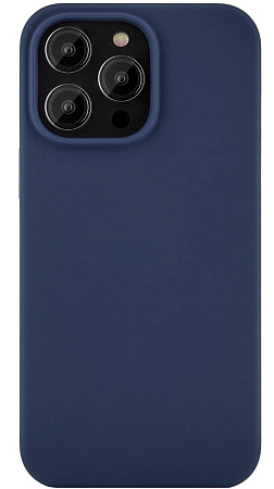 Чехол-накладка для iPhone 14 Pro Max, Silicon Case, без лого, темно-синий