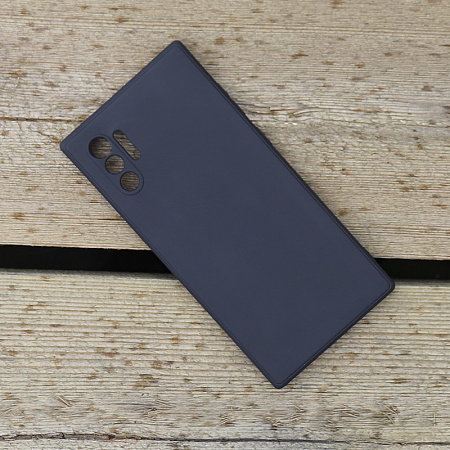 Чехол силиконовый для Samsung Galaxy Note 10 Plus/Note 10 Pro, с микрофиброй внутри, с защитой камеры, X-CASE, черный