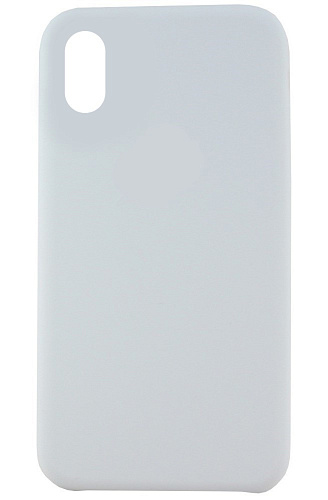 Чехол-накладка для iPhone XS Mas, Silicon Case, серый