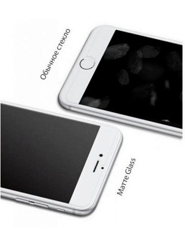 Защитное стекло на iPhone 6 Plus/6S Plus, 3D матовый белый, X-CASE