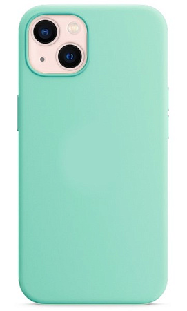 Чехол - накладка для iPhone 13, Silicon Case, без лого, бирюзовый