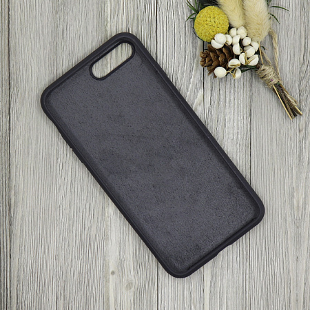 Чехол-накладка для iPhone 7 Plus/8 Plus, Silicon Case, без лого, угольно-серый