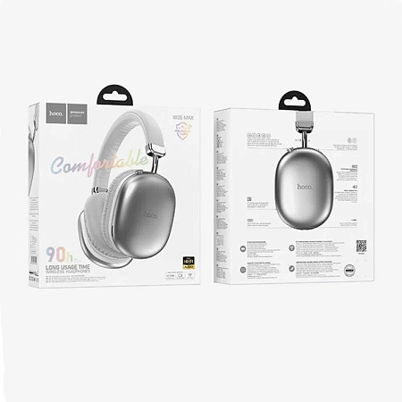 Беспроводные наушники W35 Max, HOCO, серебристый