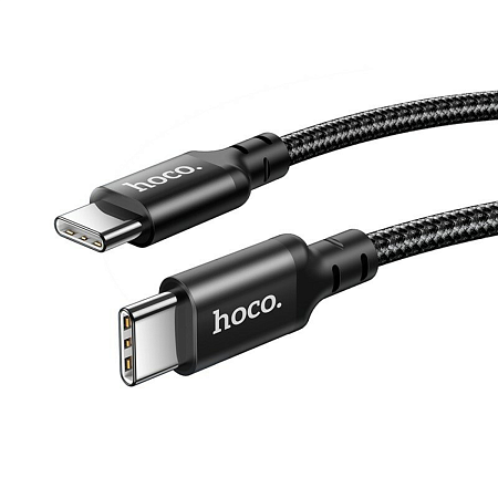 Кабель Type-C на Type-C, HOCO, X14, Fast Charge 60W, черный