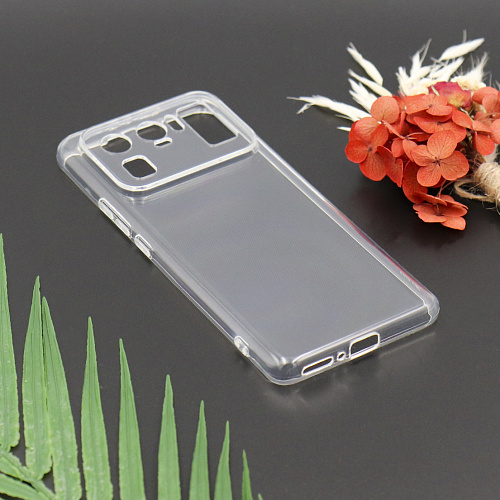 Чехол силиконовый для Xiaomi Mi 11 Ultra, с защитой камеры, X-CASE, прозрачный