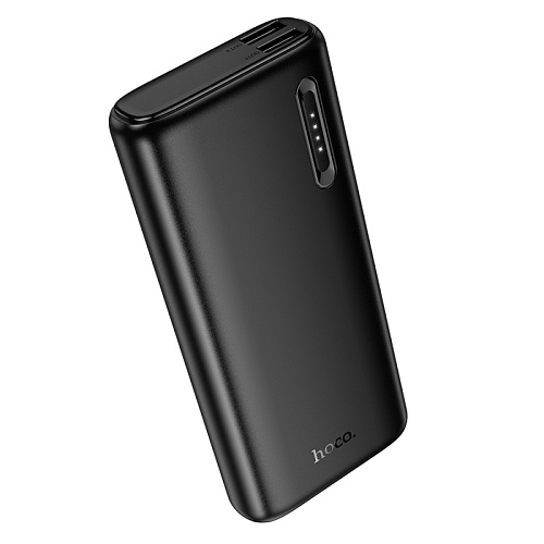 Универсальный Доп. Аккумулятор 10000mAh, J158A, HOCO, выход: 2 USB: 5V/2, черный