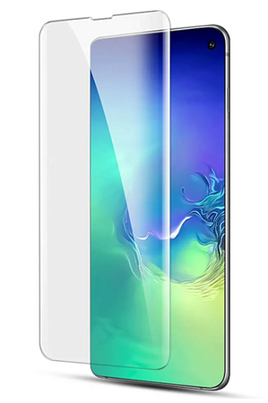 Защитное стекло на Samsung Galaxy S10E, 3D ультрафиолет, прозрачное, X-CASE