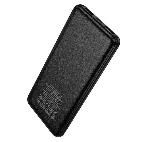 Универсальный Доп. Аккумулятор 10000mAh, J153, HOCO, выход: 2 USB (5V/2A), черный